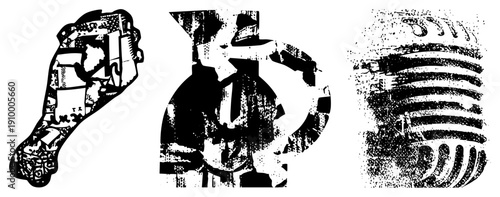 vector with halftone, geometric & fragmented styles, high contrast noise, abstract, isolated, cutout, rgba aesthetic.