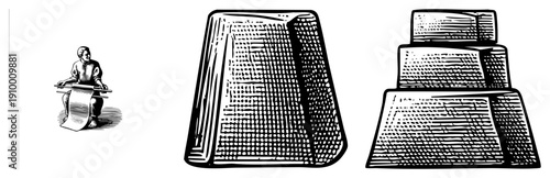 Woman seated at vintage manual typewriter, typing on paper roll, retro office equipment, early 20th century writing tool, mechanical keyboard.