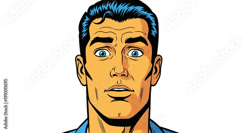 Cartoon Man Portrait.