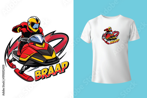 Winter sports revival graphics design. Extreme cold mountain adventure artwork. Ski snowboard hockey illustration print. Apparel design for t shirt pr