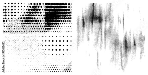 Vector halftone showcasing density gradients, dot alignment, and tonal transitions for graphic design, print, and digital art applications.