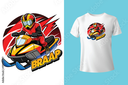 Winter sports revival graphics design. Extreme cold mountain adventure artwork. Ski snowboard hockey illustration print. Apparel design for t shirt pr