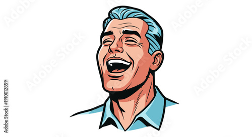 Man Laughing Out Loud.