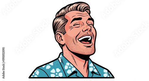 Man Laughing Out Loud.