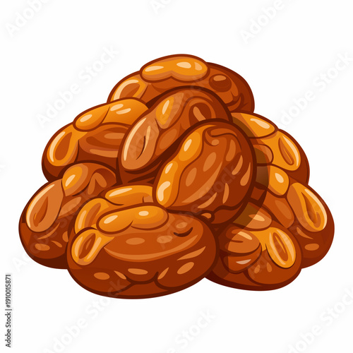 colorful illustration of a Healthy Sultanas Dried Grapes Top View