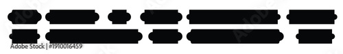 black simple banner vector design illustration isolated on