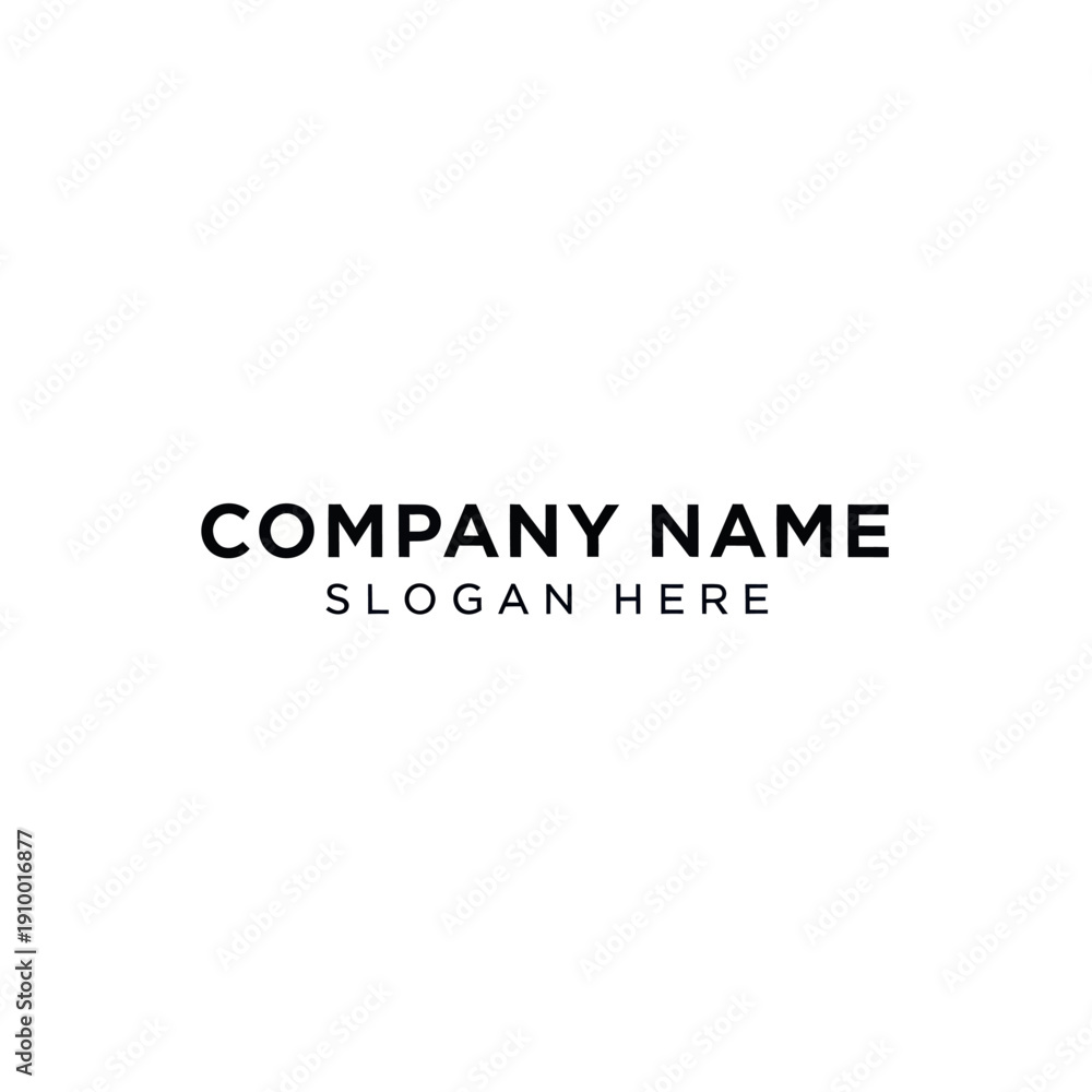 Fototapeta premium Company Name Slogan Placeholder Text Logo.