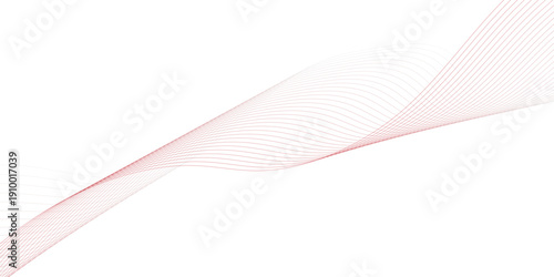 Abstract wave element for design. Digital frequency track equalizer. Stylized line art background. Vector illustration. Wave with lines created using blend tool.