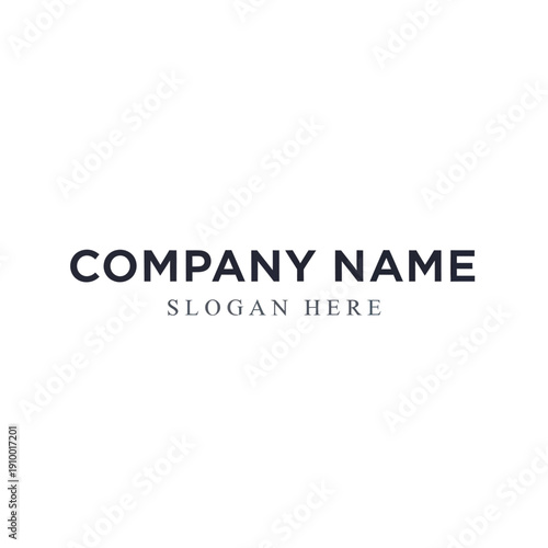 Company Name Slogan Placeholder Text Template.