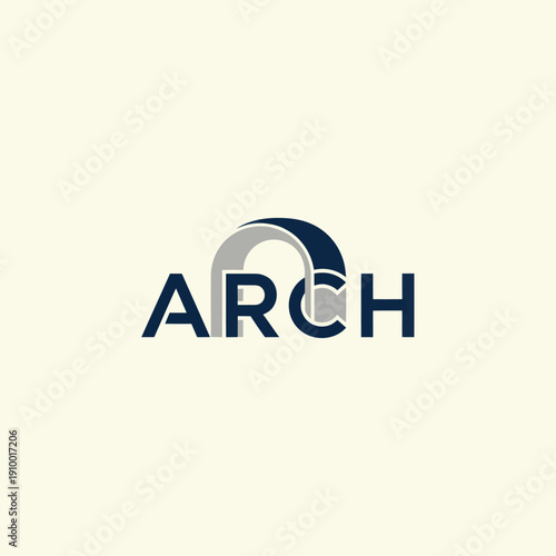 ARCH Logo Design with Arch Symbol.