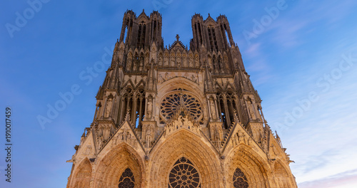 Notre-Dame Cathedral in Reims is a Roman Catholic cathedral located in Reims, in the French department of Marne in the Grand Est region.