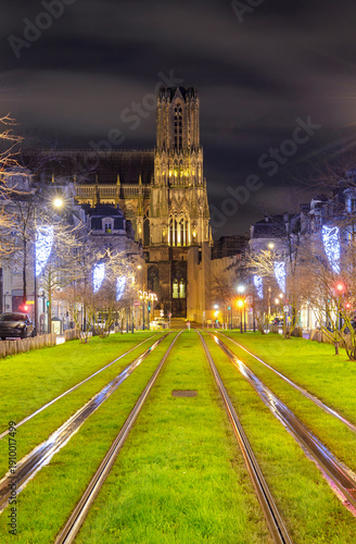 Notre-Dame Cathedral in Reims is a Roman Catholic cathedral located in Reims, in the French department of Marne in the Grand Est region.