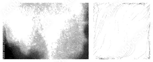 Artistic halftone texture blending into flowing strokes, vector design, graphic illustration, digital art, abstract composition.