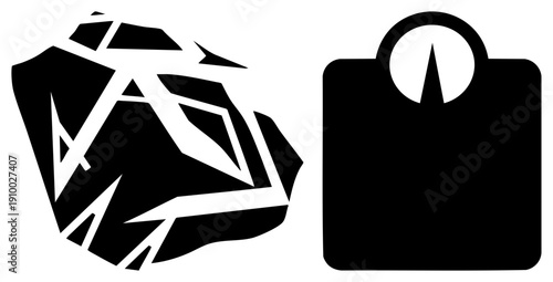 Modern vector art featuring angular black forms with white negative space, abstract composition, graphic design element, minimalist aesthetic, bold, stylized geometry.