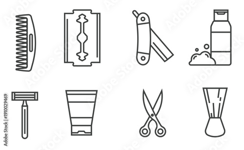 shave vector icons