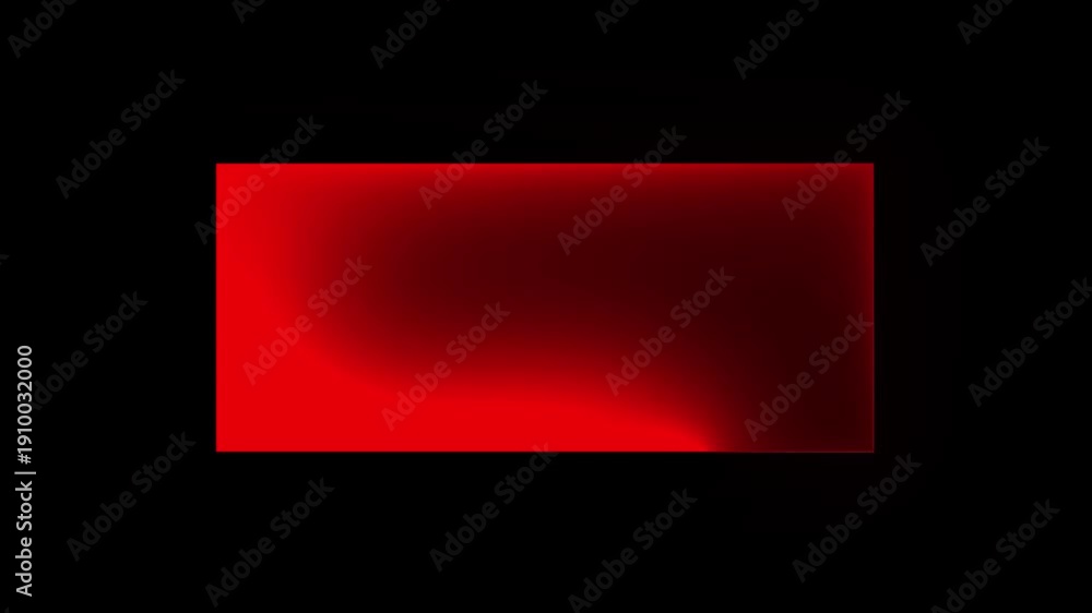 Animated glowing rectangle frame loop animation isolated on black ...