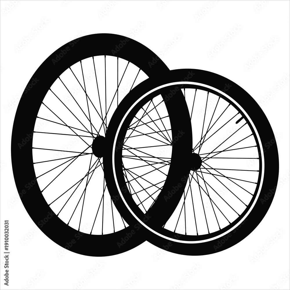Fototapeta premium bicycle wheel vector