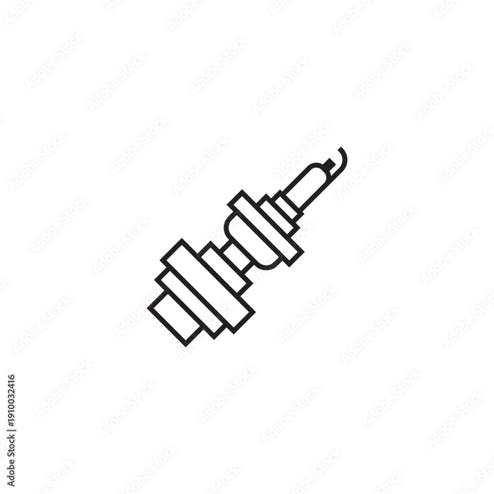 Obraz premium spark plug icon
