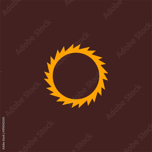 saw blade logo design, symbol, icon, vector, industry, vintage, wood sawing logo, carpentry,icon,abstrack