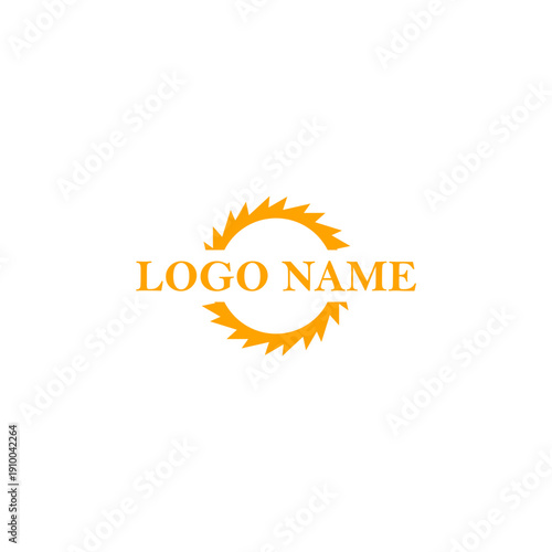saw blade logo design, symbol, icon, vector, industry, vintage, wood sawing logo, carpentry,icon,abstrack