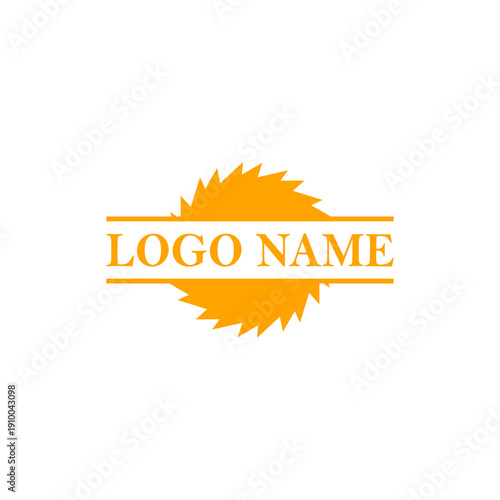 saw blade logo design, symbol, icon, vector, industry, vintage, wood sawing logo, carpentry,icon,abstrack