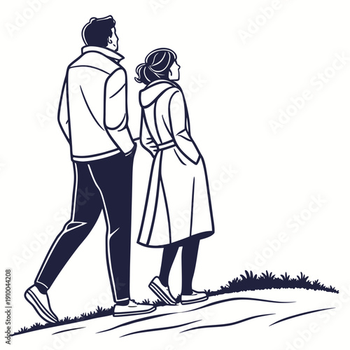 Couple Minimal Silhouette 1