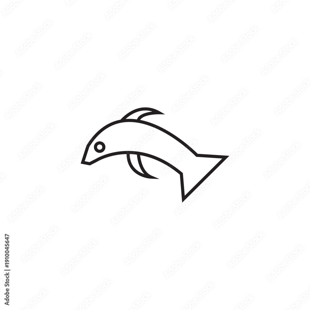 Fototapeta premium dolphin icon