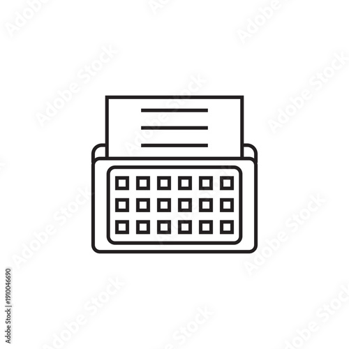 typewriter icon