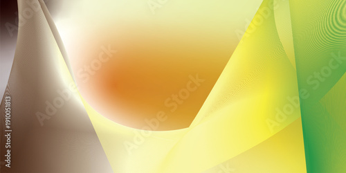 SaddleBrown white and yellow abstract shape grainy gradient background with black noisy texture wide banner poster header design