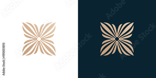 flower ornament graphic design illustration 
