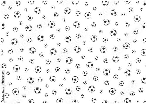 サッカーボールのシームレスパターン｜Soccer Ball Seamless Pattern