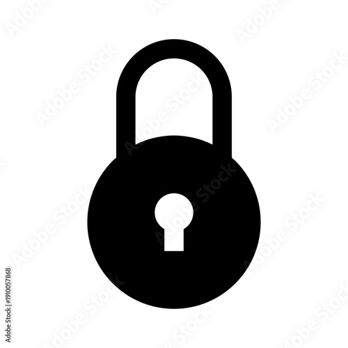 black padlock icon