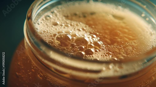 Wallpaper Mural  Macro shot of beer foam and bubbles in a glass Torontodigital.ca