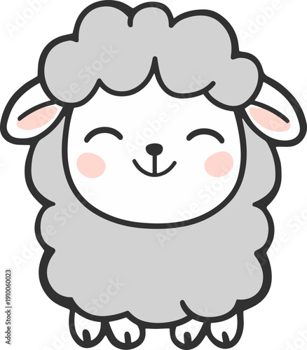 귀여운 어린 양 캐릭터