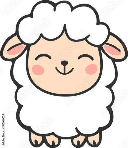 귀여운 어린 양 캐릭터