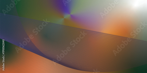 Magenta green and white abstract shape grainy gradient background with black noisy texture for wide banner poster and header design