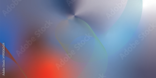 Navy blue red and white abstract shape background with grainy gradient and black noisy texture for wide banner poster header design