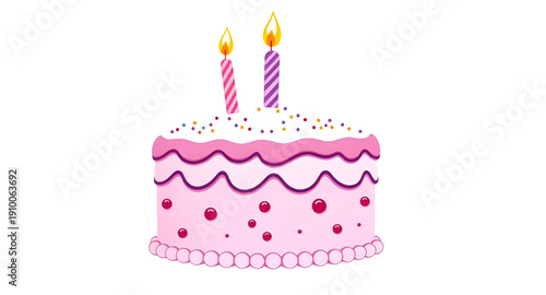 cake, birthday, candle, cartoon, illustration, icon, dessert, sweet, celebration, party, festive, happy, fun, cute, colorful, frosting, cream, icing, sugar, bakery, baked, food, treat, candlelight, wi