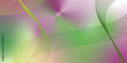 Magenta green and white abstract shape grainy gradient background with black noisy texture for wide banner poster and header design
