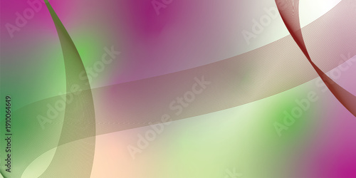 Magenta green and white abstract shape grainy gradient background with black noisy texture for wide banner poster and header design