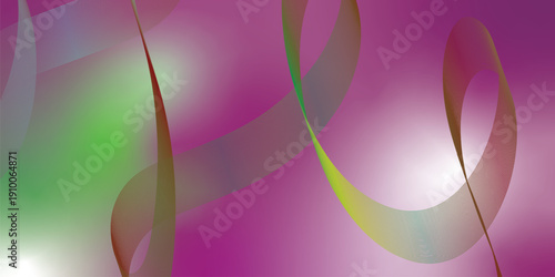 Magenta green and white abstract shape grainy gradient background with black noisy texture for wide banner poster and header design