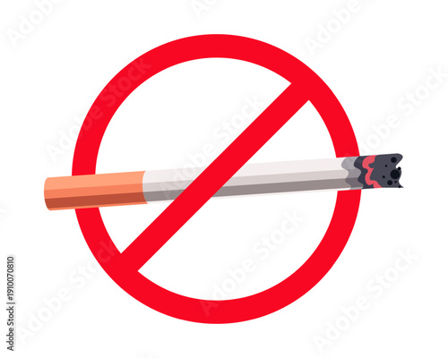 No smoking icon. Stop smoke sign. Observed on May 31st, World No Tobacco Day. Vector Not AI generated