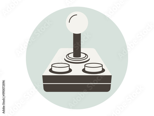 Joystick arcade icon. Entertainment icon design. Flat vector icon. Simple flat icon concept.