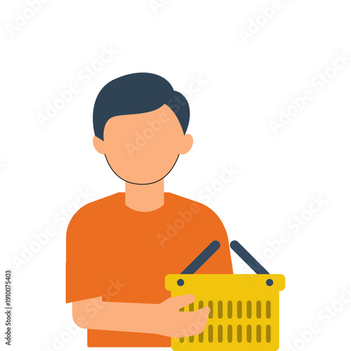 man with shopping cart
