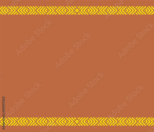 seamless batik border. seamless tribal border background