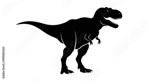 Tyrannosaurus Rex Silhouette Standing Strong.