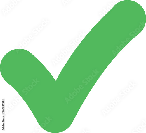 Green Check Mark: A bold, vibrant green check mark signifies approval, confirmation, and the completion of a task, project, or agreement. It’s a symbol of clarity and a visual nod of yes.