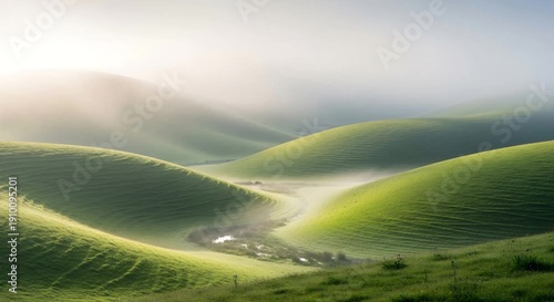 Green Sand Dunes Landscape Background