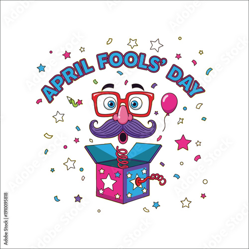 Humorous illustration celebrating april fool s day pranks and jokes