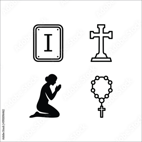 Christian religious design for good friday symbolizing the crucifixion and passion of christ